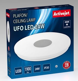 Nowoczesny plafon sufitowy LED Activejet UFO 24W - 3