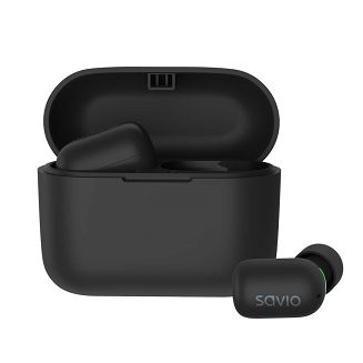 SAVIO BEZPRZEWODOWE SŁUCHAWKI BLUETOOTH 5.1 IPX5 TWS-09 - 3