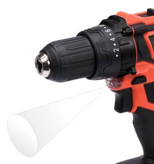 Yato YT-82795 wiertło 2000 RPM Zamek centralny 1,2 kg Czarny, Czerwony - 5