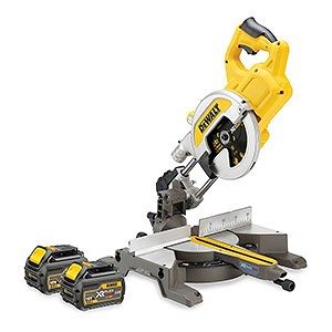 Pilarka ukosowa DEWALT DCS777T2-QW FLEXVOLT 54V 2x6.0Ah 216mm z silnikiem bezszczotkowym (ukośnica kapówka) (WYPRZEDAŻ)