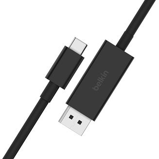 Kabel Belkin Connect USB-C to DisplayPort 1.4 Cable 2m Black - 3