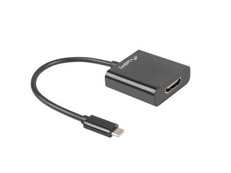 Adapter Lanberg AD-UC-HD-01 (USB typu C M - HDMI F; 0,15m; kolor czarny) - 3