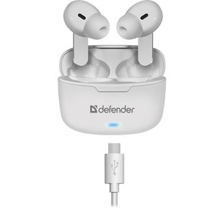 DEFENDER SŁUCHAWKI BLUETOOTH TWINS 903 DOUSZNE BIAŁE 63903 - 3