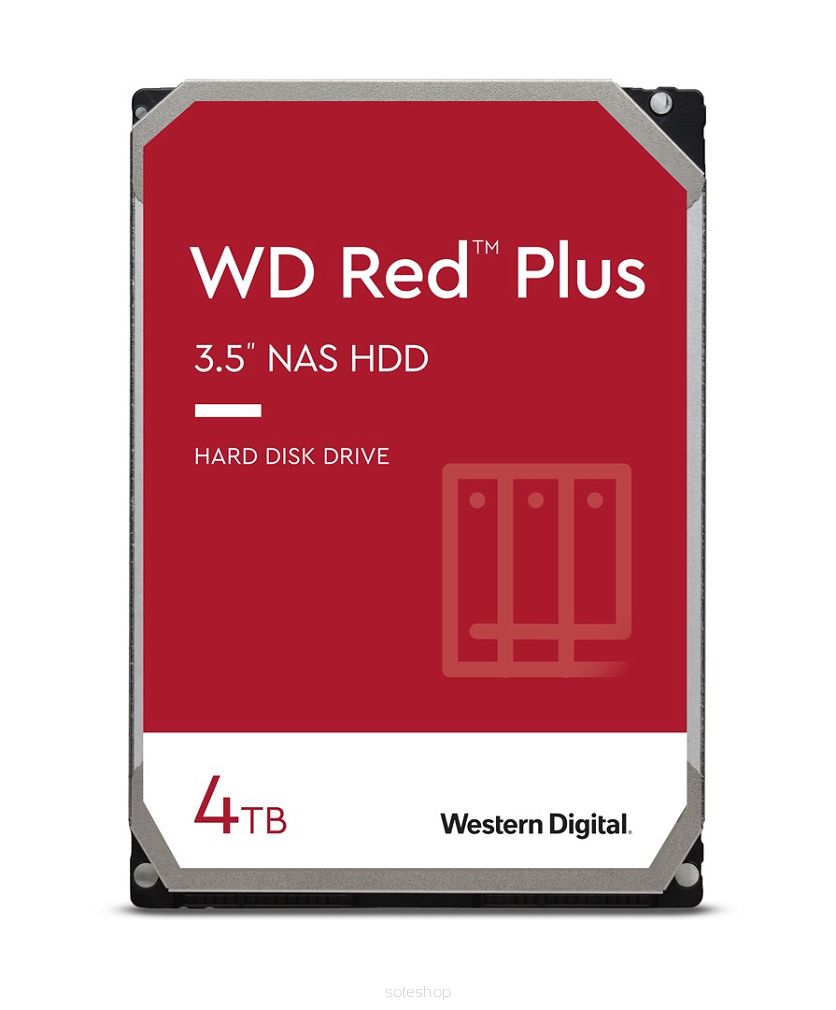 Dysk HDD WD Red Plus WD40EFPX (4 TB ; 3.5