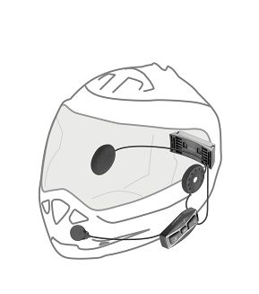 Interkom motocyklowy INTERPHONE U-COM 4, komplet na 1 kask - 6