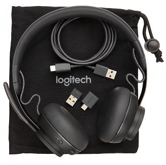 Słuchawki z mikrofonem Logitech Zone (981000854) Bluetooth Grafitowy - 7