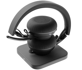 Słuchawki z mikrofonem Logitech Zone (981000854) Bluetooth Grafitowy - 6