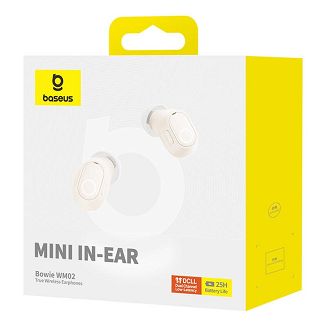 Słuchawki bezprzewodowe Baseus Bowie WM02 (biały) - 4