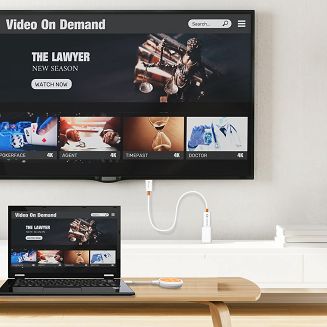 Nadajnik i odbiornik audio/video bezprzewodowy j5create ScreenCast USB-C Wireless Display HDMI Extender; kolor biały JVAW62-N - 7