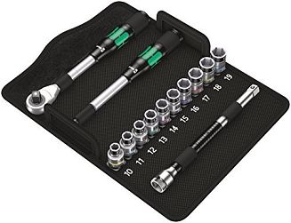 Zestaw kluczy nasadowych z grzechotką Zyklop Hybrid 1/2'' - 11