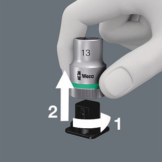 Zestaw kluczy nasadowych z grzechotką Zyklop Hybrid 1/2'' - 10