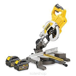 Pilarka ukosowa DEWALT DCS777T2-QW FLEXVOLT 54V 2x6.0Ah 216mm z silnikiem bezszczotkowym (ukośnica kapówka)
