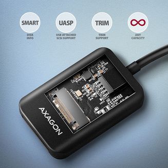 AXAGON ADM2-CM Adapter USB3.2 Gen 2 M.2 - 5