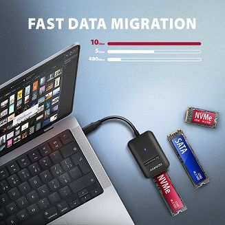 AXAGON ADM2-CM Adapter USB3.2 Gen 2 M.2 - 4