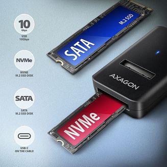 AXAGON ADM2-CM Adapter USB3.2 Gen 2 M.2 - 3