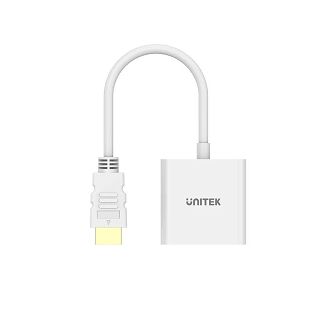 UNITEK ADAPTER HDMI - VGA, FULLHD 60HZ, BIAŁY, M/F - 3