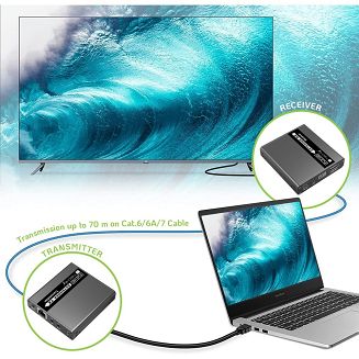 Techly IDATA EXT-E223 przedłużacz AV Nadajnik i odbiornik AV Czarny - 7