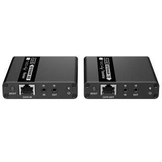 Techly IDATA EXT-E223 przedłużacz AV Nadajnik i odbiornik AV Czarny - 3