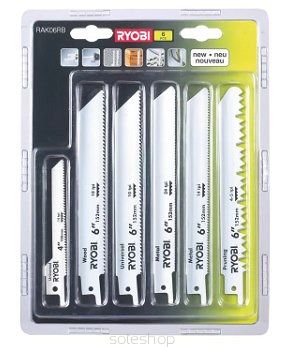 Zestaw brzeszczotów 6 szt.RYOBI