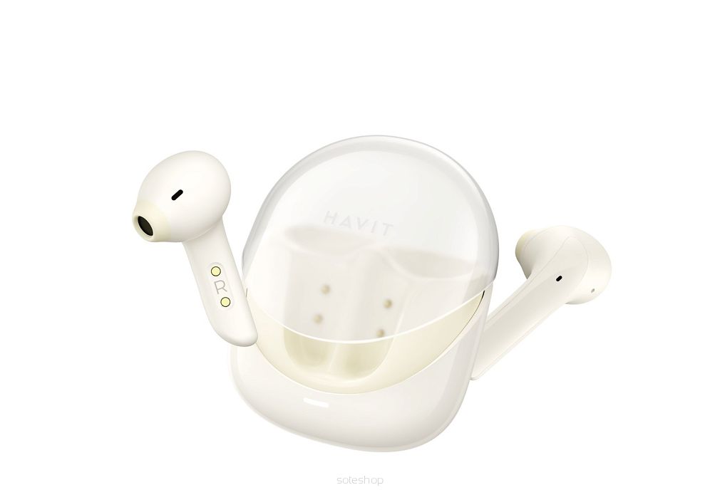 Słuchawki Bluetooth Havit Modern Buds (beżowy)