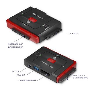 QOLTEC ADAPTER USB 3.0 DO IDE | SATA III - 3