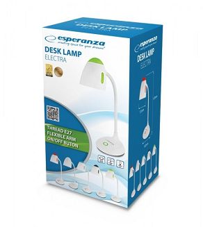 ESPERANZA LAMPKA BIURKOWA E27 ELECTRA BIAŁA ELD110W - 5