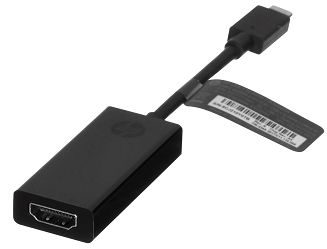 Przejściówka HP USB-C to HDMI 2.0 Adapter czarna 2PC54AA - 3
