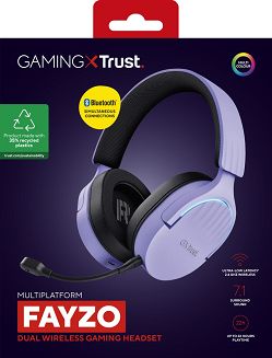 Słuchawki gamingowe Trust GXT 491P FAYZO WIRELESS Purple - 12