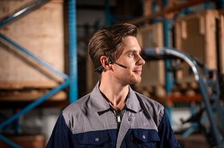 Słuchawki bezprzewodowe kostne Shokz OpenComm2 USB-C + adapter USB-C czarne - 10