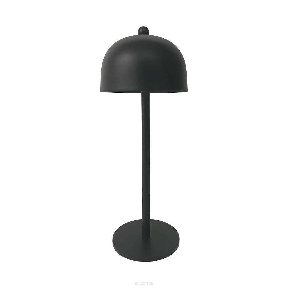 Lampka biurkowa nocna V-TAC 3W LED 30cm Ładowanie USB Ściemnianie Czarna