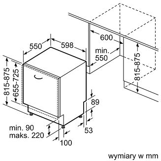 Zmywarka do zabudowy BOSCH SMV4HVX07E - 10