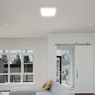 Plafon V-TAC VT-8618S natynkowy 18W LED IP44 25x25cm czujnik ruchu 4000K 1830lm (SKU 76661) Biały - 9