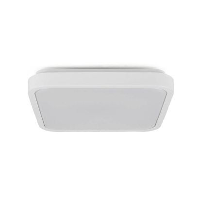 Plafon V-TAC VT-8618S natynkowy 18W LED IP44 25x25cm czujnik ruchu 4000K 1830lm (SKU 76661) Biały