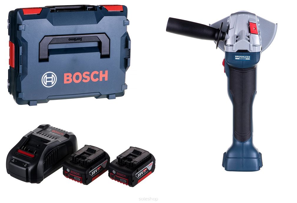 SZLIFIERKA KĄTOWA FI 125 18V-LI 2X5.0AH GWS BOSCH