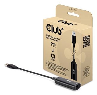 Adapter I/O USB do RJ45/M/F CAC-1421 CLUB3D - 3