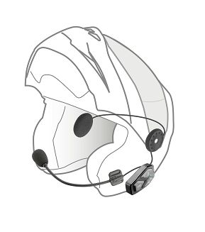Interkom motocyklowy INTERPHONE U-COM 3, komplet na 2 kaski - 6
