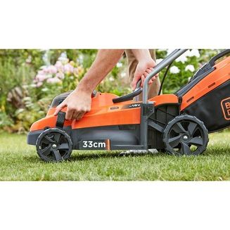 Black & Decker BCMW3318L2 Kosiarka do trawnika typu push Bateria Czarny, Pomarańczowy - 14