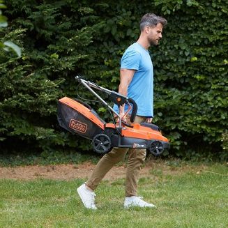 Black & Decker BCMW3318L2 Kosiarka do trawnika typu push Bateria Czarny, Pomarańczowy - 6
