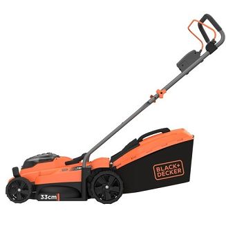 Black & Decker BCMW3318L2 Kosiarka do trawnika typu push Bateria Czarny, Pomarańczowy - 3
