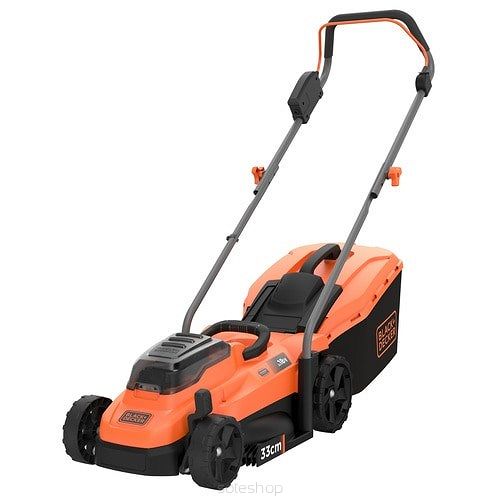 Black & Decker BCMW3318L2 Kosiarka do trawnika typu push Bateria Czarny, Pomarańczowy