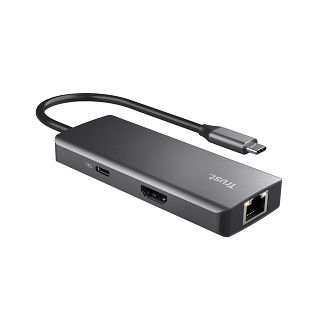 Multi-Port Adapter Trust DALYX 6-IN-1 USB-C Silver - 10