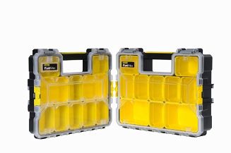 Stanley 1-97-518 pudełko na narzędzia Małe pudełko z częściami Plastik Czarny, Przezroczysty, Żółty - 7