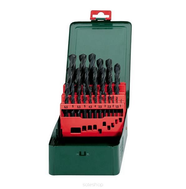 METABO ZESTAW WIERTEŁ HSS-R 25cz. 1 - 13mm