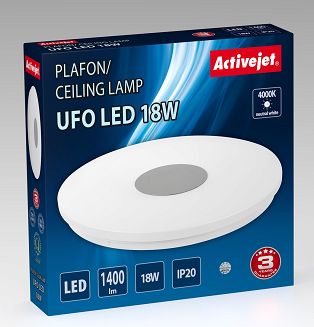 Nowoczesny plafon sufitowy LED Activejet UFO 18W - 3
