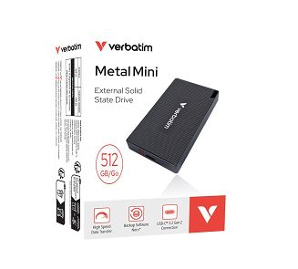 Verbatim 32030 Zewnętrzny dysk SSD 512 GB USB Type-C USB 3.2 Gen 2x2 Szary - 3