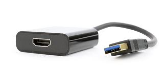 Adapter GEMBIRD A-USB3-HDMI-02 (USB 3.0 M - HDMI F; 0,15m; kolor czarny) - 4