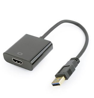 Adapter GEMBIRD A-USB3-HDMI-02 (USB 3.0 M - HDMI F; 0,15m; kolor czarny) - 5