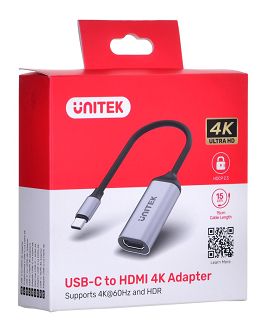 UNITEK ADAPTER USB-C - HDMI 2.0 4K 60HZ, M/F - 6
