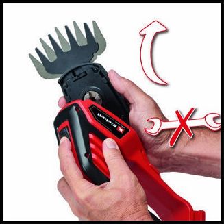 Einhell GE-CG 18/100 Li T-Solo akumulatorowe nożyce do trawy 10 cm 18 V Czarny, Czerwony - 6