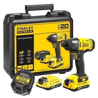 Stanley FATMAX SFMCF800C2K-QW wkrętak zasilany/zakrętark udarowy 2800 RPM Czarny, Żółty - 4